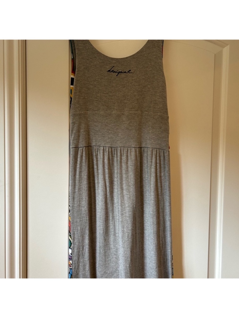 Desigual Vibrant Patterned Tank Mini Dress in Black, Blue, Red, Yellow, Green - Picture 2 of 3